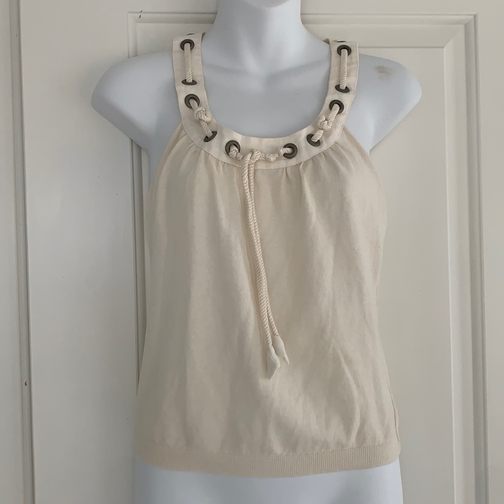 Moschino cream rope top